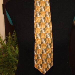 Vintage Jerry Garcia Collector’s Edition Silk Tie Geometric Squares– Made in USA
